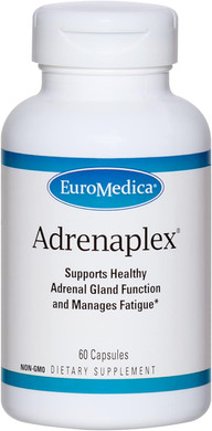 Euromedica Adrenaplex - 60 Capsules - Adrenal Gland Function Supplement - Supports Healthy Adrenal Gland Function & Balanced Mood - 30 Servings