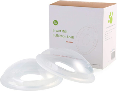 Soapow 2 Pcs Breast Milk Collection Shell Portable Breast Saver For Daily Working Moms