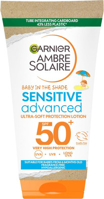 Garnier Ambre Solaire Baby in the Shade Ultra-Soft Sun Cream SPF50 50ml, Travel friendly