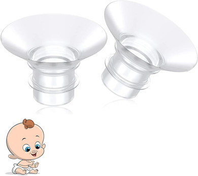 2Pcs 17Mm Flange Inserts For Breast Pump, Mam Breast Pump, Portable Breast Pump Shields/Flanges, Milk Collector 17Mm Universal, Breast Pump Parts, Manual Breast Pump