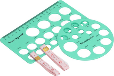 Flange Measuring Tool, Round And Rectangular Nipple Ruler Set, Precise Silicone, Lightweight And Flexible, Non-Toxic, For Breast Pump (Green)
Color: Green