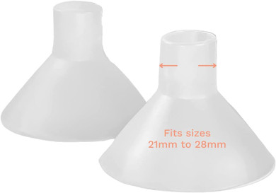 Beaugen Breast Pump Cushion  Soft Stretchy Clear Plastic Insert For Flange Comfort, Fit - Breastfeeding Essential - Bpa Free, Food Safe  Fits 21Mm, 22Mm, 23Mm, 24Mm, 25Mm, 26Mm, 27Mm, 28Mm (1 Pair)

Size: 1 Pair (Pack Of 1)