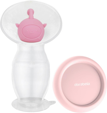 Dorabela Manual Breast Pump, Silicone Breast Pump With Silicone Dust Cover, Stopper And Suction Base, 3.17Oz/90Ml, Bpa Free, Suitable For Breastfeeding
