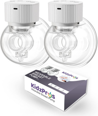 Kidzpros Double Wearable Breast Pump, Hands Free Breast Pump, Portable Electric Breast Pump, 3 Modes & 9 Levels, Lcd Touch Screen Display, Wearable Milk Extractor, Bpa Free Breastfeeding (2Pcs)
