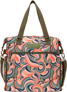 Sarah Wells Lizzy Breast Pump Bag - Compatible With Spectra, Medela, And More - Insulated Cooler Pocket (Groovy)
Color: Groovy