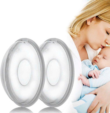 Breast Shells, 2 Pack Nursing Cups Reusable Milk Saver Protect Sore Nipples Collect Breastmilk Leaks Breast Pads Nipple Shields For Breastfeeding For Nursing Moms Soft Flexible Silicone Material