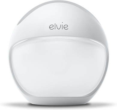 Elvie Manual Wearable Breast Pump - Elvie Curve - Just Press In-Bra To For A Continuous Natural Suction - Hands-Free, Kick-Proof, Portable Pump - In-Bra For Gently Expressing While Feeding Or Pumping