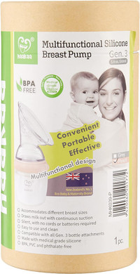 Haakaa Generation 3 Silicone Breast Pump, 160 Ml Capacity, Nude
Color: Nude
Size: 160 Ml