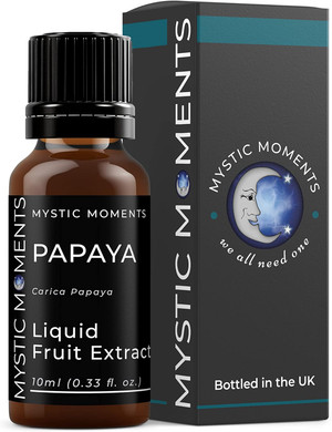 Mystic Moments | Papaya - Liquid Fruit Extract 10ml | Perfect for Skin Care, Creams, Lotions and DIY beauty products Vegan GMO Free