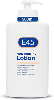 E45 Moisturiser 500 Ml - Dermatological Body Moisturiser Lotion - Body Lotion - Daily Moisturiser For Dry Skin & Sensitive Skin  Long-Lasting Hydration Protect From Dryness, Reduce Redness

Size: 500 Ml (Pack Of 1)