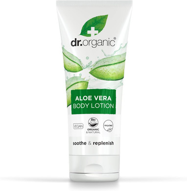 Dr Organic, Organic Aloe Vera Lotion , Natural , Vegan , Cruelty Free , Paraben & Sls Free , Moisturiser , Dry Skin , 200Ml