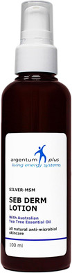 argentum plus - Silver-MSM Seb Derm Lotion with Australian Tea Tree 200ml | For skin prone to seborrheic dermatitis