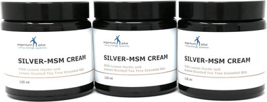 Silver-Msm Cream With Lemon Myrtle And Lemon Scented Tea Tree - 3 X 120 Ml