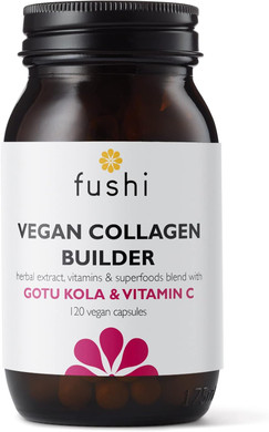 Fushi Vegan Collagen Booster, Vegan Amino Acids, with Vitamin C, E, Biotin, Copper and Botanical Extracts (120 Capsules)