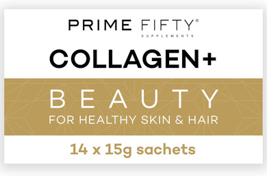 Prime Fifty Liquid Collagen 5,000mg, 14 x 15ml Sachets  Passion Fruit Flavour  Bio-Marine Collagen Supplements for Women  Biotin, Retinol, Selenium & Vitamins A, D, C & B12