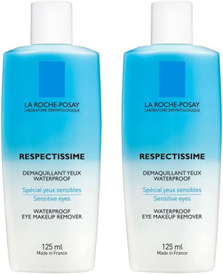 La Roche-Posay Respectissime Waterproof Eye Makeup Remover 2 X 125Ml