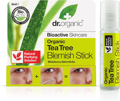 Dr Organic, Organic Tea Tree Blemish Stick , Natural , Vegan , Cruelty Free , Paraben & Sls Free , 8Ml