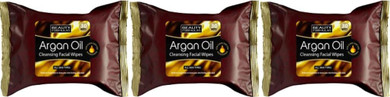 THREE PACKS of Beauty Formulas Argan Oil Cleansing Facial Wipes 30 Wipes