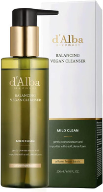 D'Alba Piedmont| Italian White Truffle Mild Skin Balancing Vegan Cleanser, Hydrating And Calming Cleanser, Mild Ph Cleanser With White Truffles For Sensitive Skin