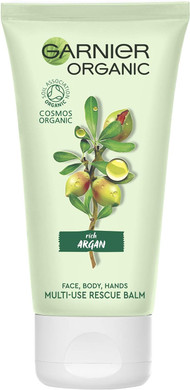 Garnier Organic Argan Multi Use Rescue Balm For Face, Body And Hands, Instantly Nourishes And Soothes Dry Hands & Dry Patches 50 Ml