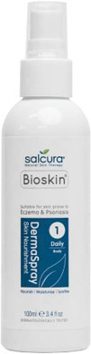 Salcura Natural Skin Therapy, Bioskin Dermaspray Intensive, Perfect For Dry & Itchy Skin, easy To Use Spray, Suitable For Anyone Prone To Eczema, Psoriasis, Dermatitis & Any Other Skin Allergy 100ml