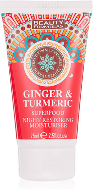 Beauty Formulas MOISTURISER GINGER & TURMERIC NIGHT 75ML, White