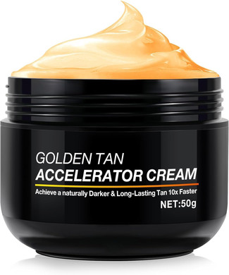 Sunbed Tanning Accelerator Luxe Gel Effective In Sunbeds & Outdoor Sun Achieve A Natural Long-Lasting Rapid Tanning Self Tanner With Natural Ingredients,50G