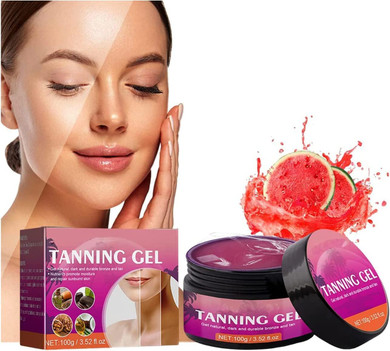 Extreme Dark Intensive Tanning Gel, Sunbed Accelerator For Indoor/Outdoor, Natural Ingredients, Fruit Aroma, Achieve A Natural Tan (1-Pack)