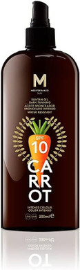 Mediterraneo Sun Carrot Suntan Oil Dark Tanning Spf10 200Ml