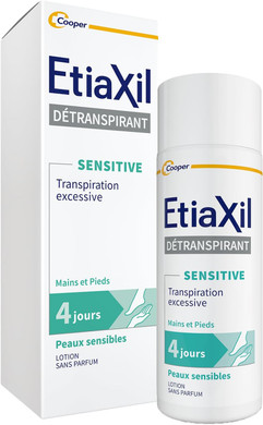 Etiaxil Excessive Sweating Treatment Feet Sensitive Skins 100ml