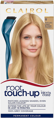 Clairol Root Touch-Up Permanent Hair Dye, 9 Light Blonde
Color: 9 Light Blonde
Size: 1 Count (Pack Of 1)