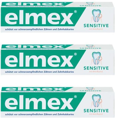 ELMEX Sensitive Toothpaste 3x75ml (3 Pack)