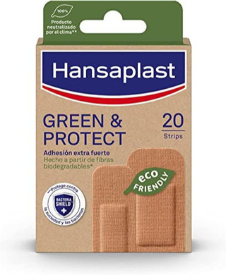 Hansaplast Green & Protect 20 Biodegradable Dressings Eco-Friendly Wound Protection