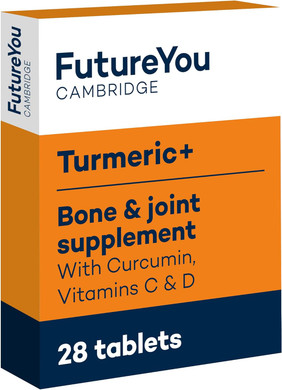 Turmeric+ Supplement  28 Turmeric Tablets 30x More Absorbable  Curcumin Tablet Patented Meriva Formulation with Vitamins C  Turmeric Tablets for Bones, Joints & Muscles by FutureYou Cambridge