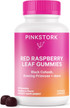 Pink Stork Red Raspberry Leaf Gummies - Evening Primrose Oil + Black Cohosh For Hormone Balance - Third Trimester Labor Prep + Postpartum Essentials - 60 Vegan Gummy Supplements, Non-Gmo