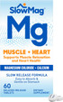 Slowmag Muscle + Heart Magnesium Chloride With Calcium Supplement To Support Muscle Relaxation, Occasional Muscle Cramping & Heart Health, High Absorption, 60 Count