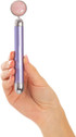 Facial Massager Helps Smoothen Fine Lines And Wrinkles With Our Facial Skin Rose Quartz Vibrating Massager That Will Tighten, Tone & Relax Skin, Lavender