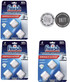 In-Wash Dishwasher Cleaner Tabs - 3 Count (Pack Of 3) Dishwasher Care Tabs, Hygienically Cleans Hidden Grease + Dishwasher Magnet