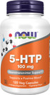 Now Foods Supplements, 5-Htp (5-Hydroxytryptophan) 100 Mg, Neurotransmitter Support*, 120 Veg Capsules