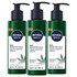 Nivea Men Sensitive Calm Liquid Shaving Cream With Vitamin E And Hemp Seed Oil, 3 Pack Of 6.8 Fl Oz Pump Bottles
