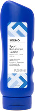 Amazon Brand - Solimo Sport Sunscreen Lotion, Spf 50, Formulated Without Octinoxate & Oxybenzone, Broad Spectrum Uva/Uvb Protection, 8 Fl Oz (Pack Of 1)