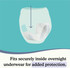 Because Overnight Incontinence Underwear And Booster Pad Bundle For Men And Women | Includes Underwear - White, Size Large 20 Count And Booster Pads 20 Count - Absorbs Up To 10 Cups