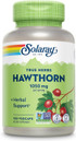 Solaray Hawthorn Berry Capsules 1050 Mg, Hawthorne Supplement For Cardiovascular Function & Circulation Support, 60 Day Money-Back Guarantee, Whole Berry, Vegan, 90 Servings, 180 Vegcaps