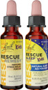 Kids Day & Night Bundle, Bach Rescue Remedy Kids Dropper [And] Rescue Sleep Kids Dropper- 2-Pk, Stress Relief & Sleep Support With Natural Flower Esssences, Homeopathic, Non-Alcohol Formula, 10Ml Ea