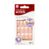 Kiss Everlasting Press On Nails, Nail Glue Included, Infinite', French, Medium Size, Squoval Shape, Includes 28 Nails, 2G Glue, 1 Manicure Stick, 1 Mini File