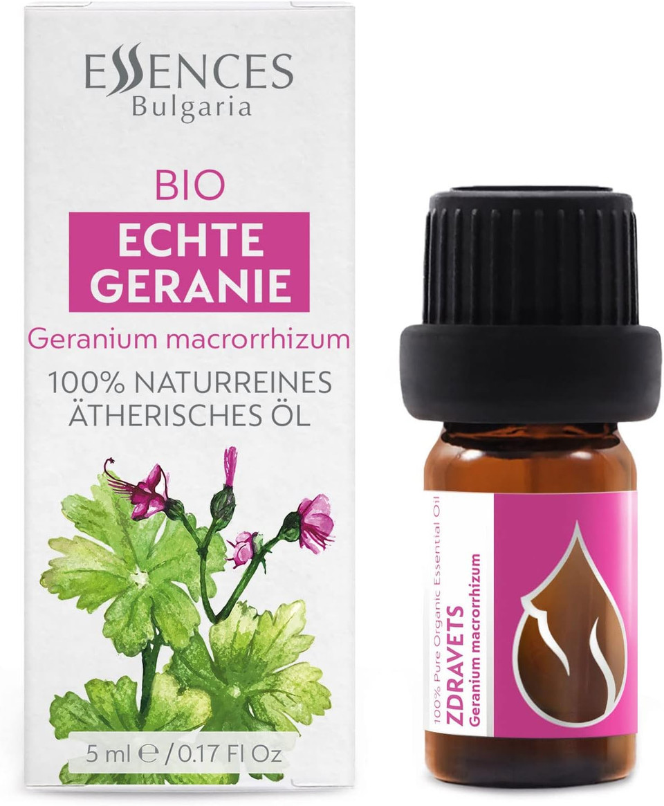 Essences Bulgaria Organic Zdravets Essential Oil 5Ml | Geranium Macrorrhizum | 100% Pure And Natural | Undiluted | Therapeutic Grade | Family Owned Farm | Steam-Distilled | Non-Gmo | Vegan

Size: 5.00 Ml (Pack Of 1)