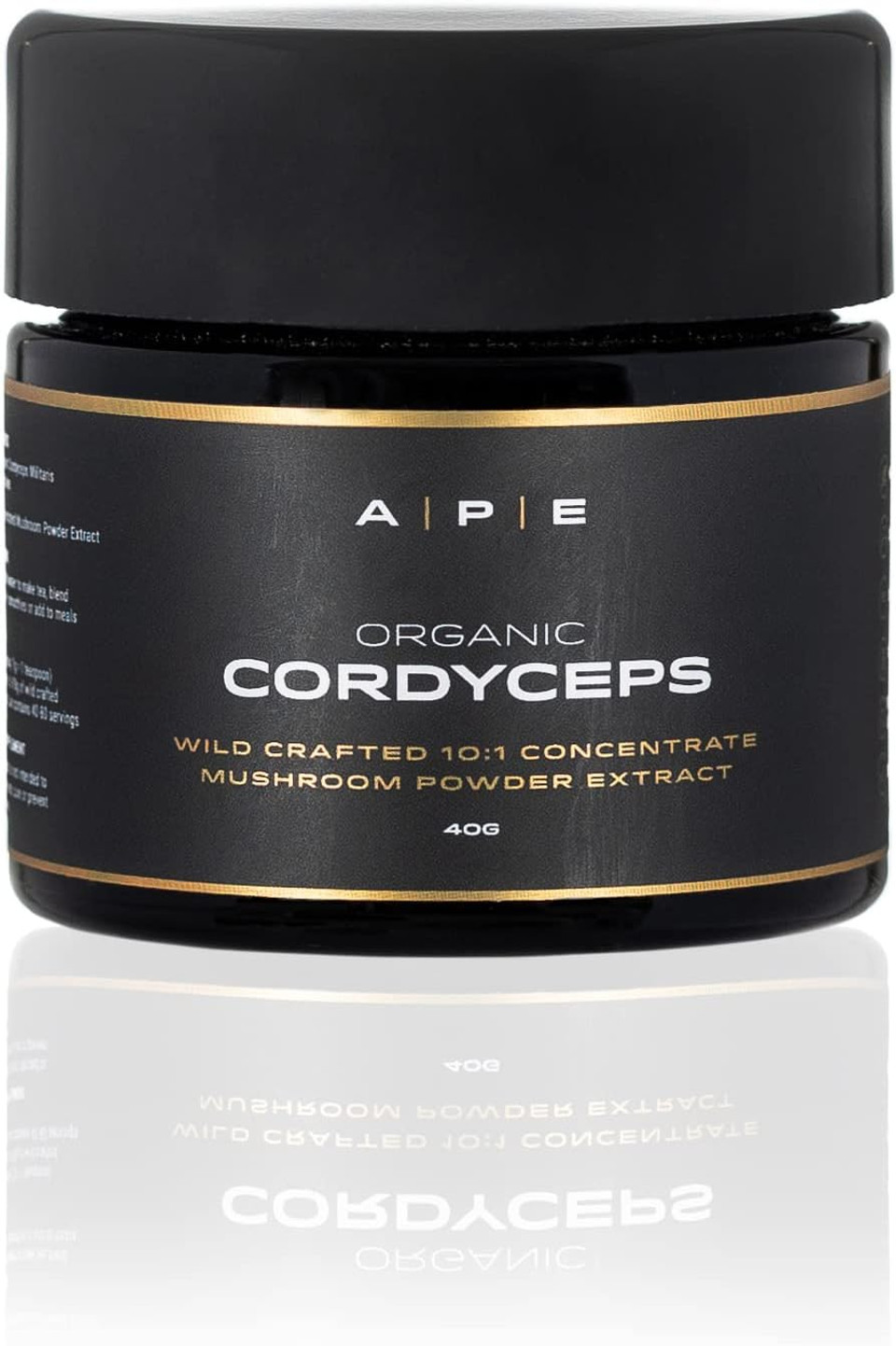 APE Nutrition Organic Cordyceps Mushroom Extract Powder - Certified Organic & Wild Crafted, Improves Energy & Muscle Function, UK Supplements, No Fillers, 40G (40-80 Servings) APE Nutrition Organic Cordyceps Mushroom Extract Powder - Certified Organic & Wild Crafted, Improves Energy & Muscle Function, UK Supplements, No Fillers, 40G (40-80 Servings)