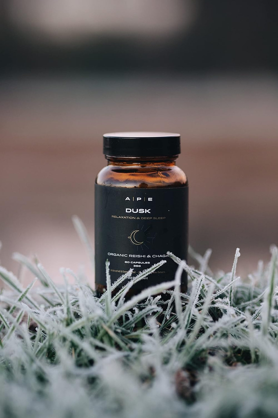 APE Nutrition Organic Reishi & Chaga Mushroom Blend Capsules - Certified Organic, Improved Sleep & Relaxation, Improved Recovery, UK Mushroom Supplements, Non GMO, 100% Pure No Filler