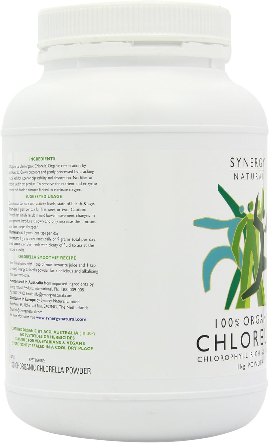 Synergy Natural Organic Chlorella Powder 1000G