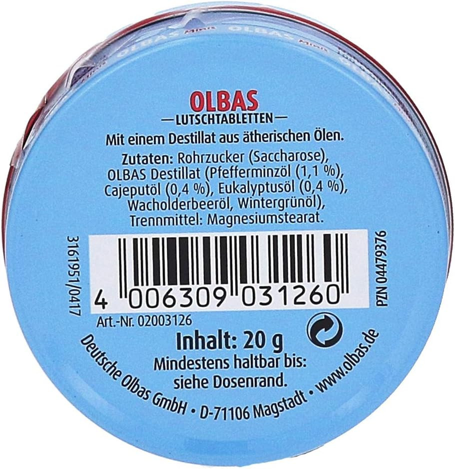 Olbas Minis Lozenges, 1 X 20 G